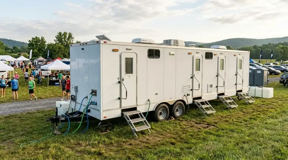 Mobile Shower Trailer — Outdoor Event