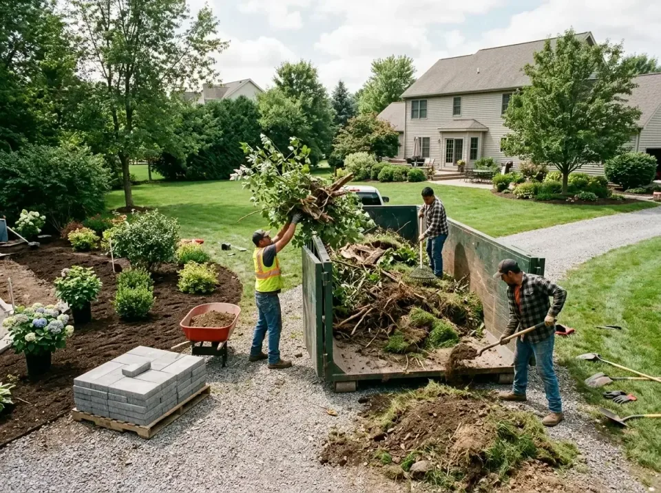 Roll-off Dumpster — Residential Landscaping Roll-off Dumpster — Residential Landscaping